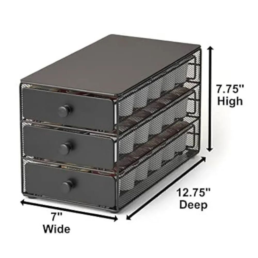 NWT Black Satin K-Cups, 54 Pod Coffee Pack Capacity Rack, 3-Tier Holder & Storag - Picture 2 of 4